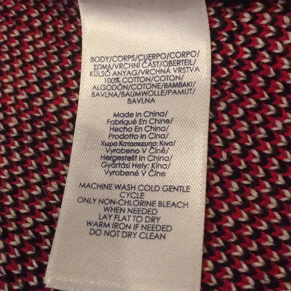 NWT Chaps asymmetrical plaid holiday zipup vest M - Picture 6 of 8